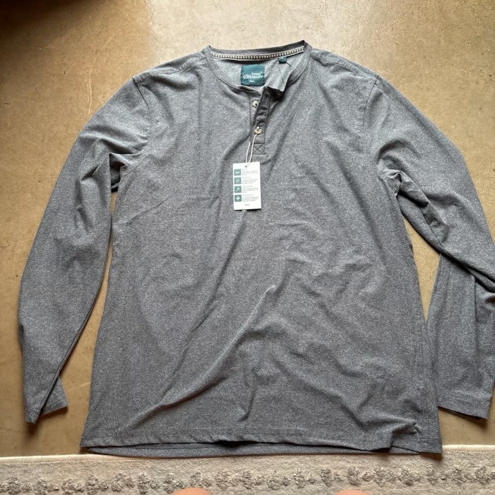 Original Bruno super soft size large men’s long sleeve henley